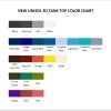 tank top color chart - High School DxD Store